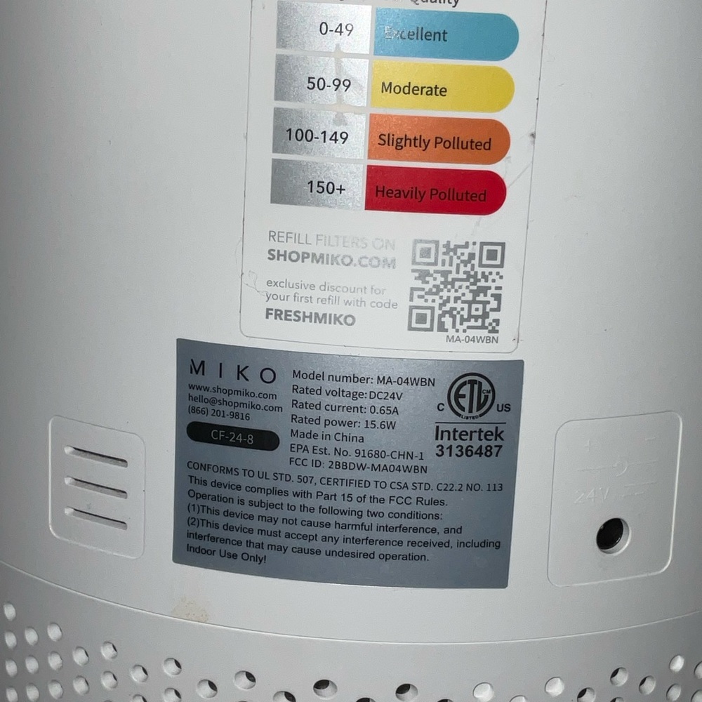 Miko White Air Purifier - Picture 4 of 7